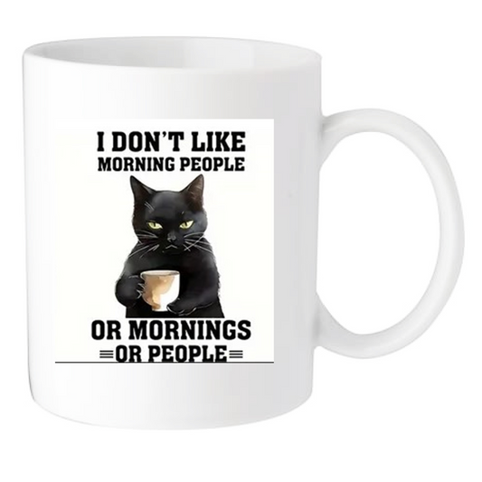 Not a Morning Cat - Coffee Mug