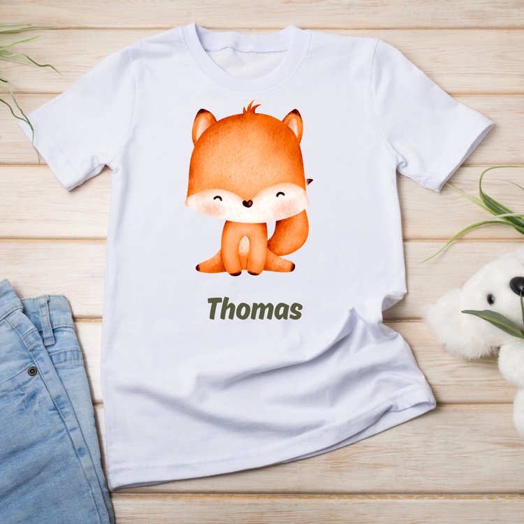 Kids Personalised  Baby Animal T-Shirts