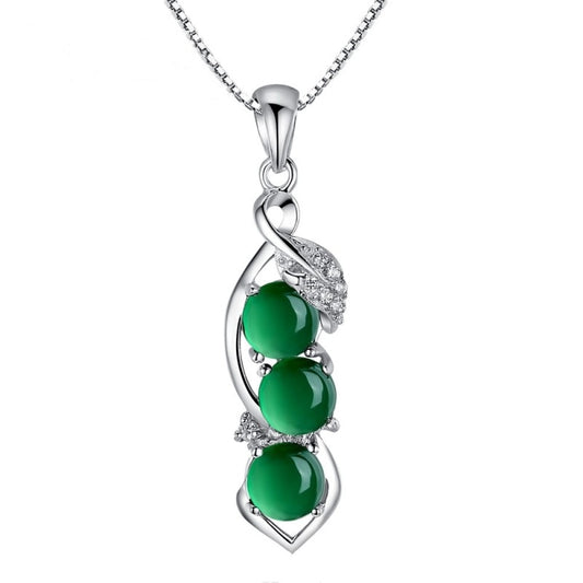 Green Emerald May Birthstone Necklace