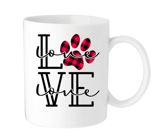 Love Cat Printed Ceramic Mug