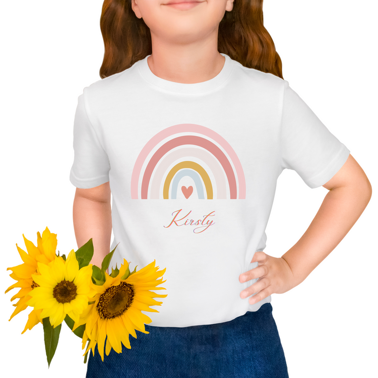 Rainbow Personalised  kids Printed T- Shirt