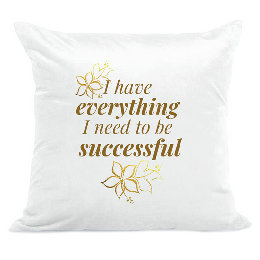 I am succcessful- Printed Affirmation Cushions