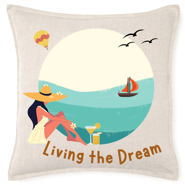 Sara's  Living The Dream Handmade Cushions 40x40cm