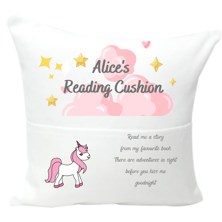 Personalised Children's Reading Cushions 40x40cm