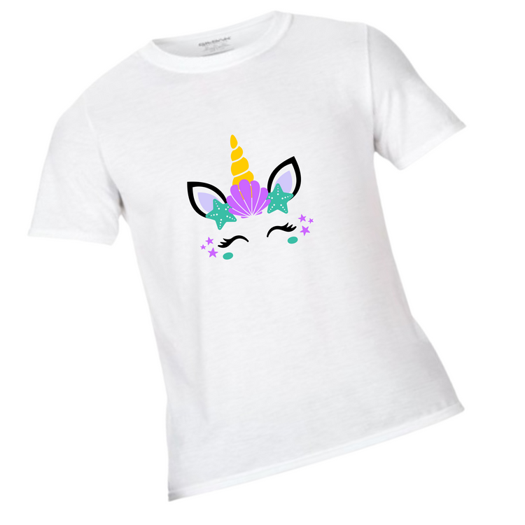 Girl Unicorn Costumised  Printed T- Shirt